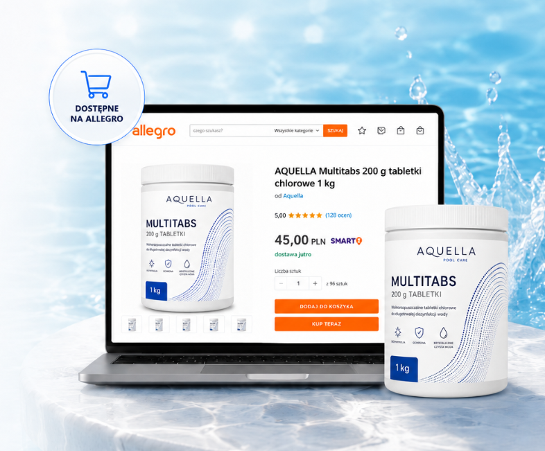 Laptop z ofertą AQUELLA Multitabs 200 g na Allegro