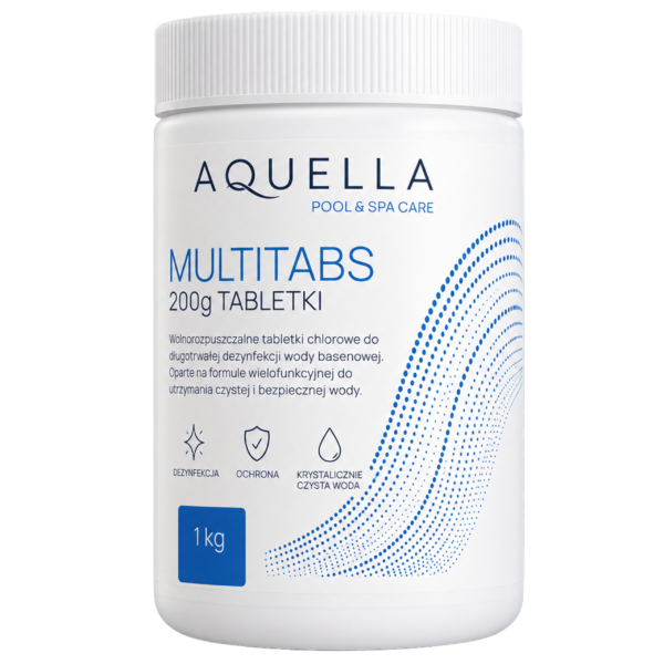 AQUELLA Multitabs 200 g – Tabletki chlorowe multifunkcyjne 1 kg