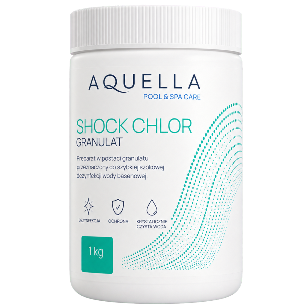 AQUELLA Shock Chlor – Chlor szokowy do basenu, granulat 1 kg
