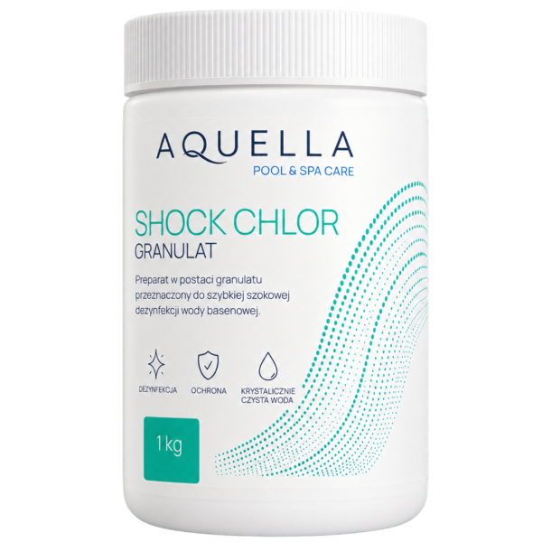 AQUELLA Shock Chlor – Chlor szokowy do basenu, granulat 1 kg